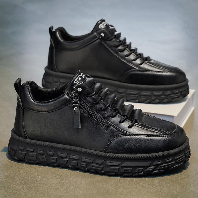 Pure Black Men s Shoes Oil Resistant Dirt Suitable Kitchen Work Chef s Side Zipper Anti Slip Labor Protection Leather 41 чорний
Pure Black Men s Shoes Oil Resistant Dirt Suitable Kitchen Work Chef s Side Zipper Anti Slip Labor Protection Leather 41 чорний