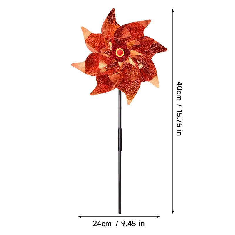 Colorful Bird Repellents Windmill Outdoor Wind Spinners for Yard Garden Lawn Laser Sparkly Reflective Pin Wheels Bird Repeller 1PC помаранчевий
Colorful Bird Repellents Windmill Outdoor Wind Spinners for Yard Garden Lawn Laser Sparkly Reflective Pin Wheels Bird Repeller 1PC помаранчевий