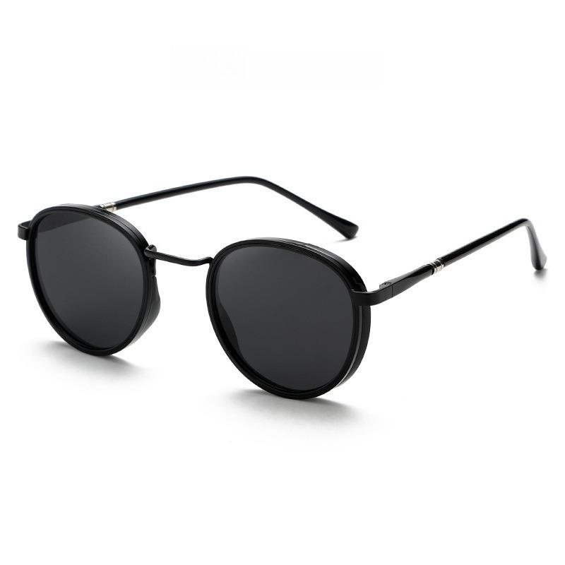 Vintage Round Frame Sunglasses For Men Polarized Anti-glare UV400 Women Driving Summer Travel Glasses чорний
Vintage Round Frame Sunglasses For Men Polarized Anti-glare UV400 Women Driving Summer Travel Glasses чорний