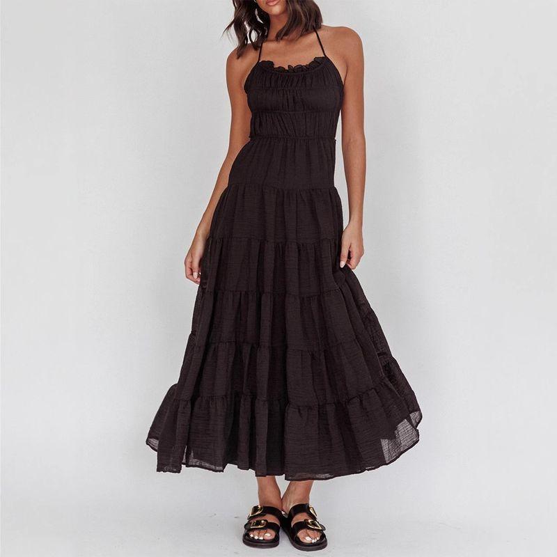 Cross-Border European and American Foreign Trade Women clothes 2025 Spring Summer Amazon Vacation Casual Sexy Hanging Neck Lace-up Dress Women Black S
Cross-Border European and American Foreign Trade Women clothes 2025 Spring Summer Amazon Vacation Casual Sexy Hanging Neck Lace-up Dress Women Black S