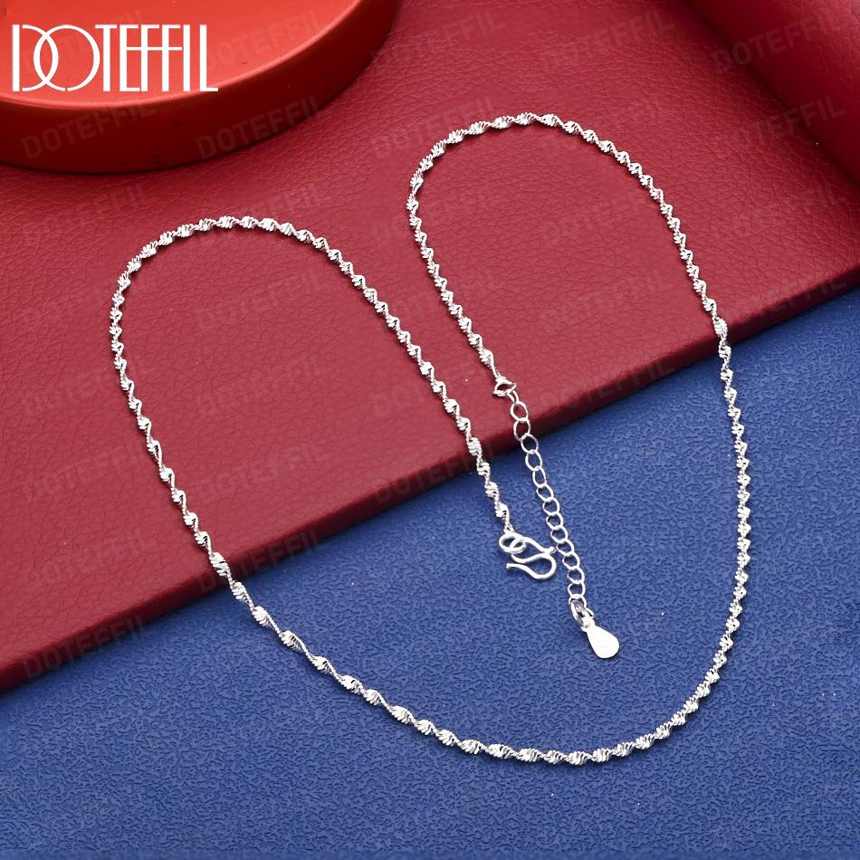 925 Sterling Silver Wedding Gift 16-30 inch Twisted Necklace Charming Jewelry 40cm
925 Sterling Silver Wedding Gift 16-30 inch Twisted Necklace Charming Jewelry 40cm