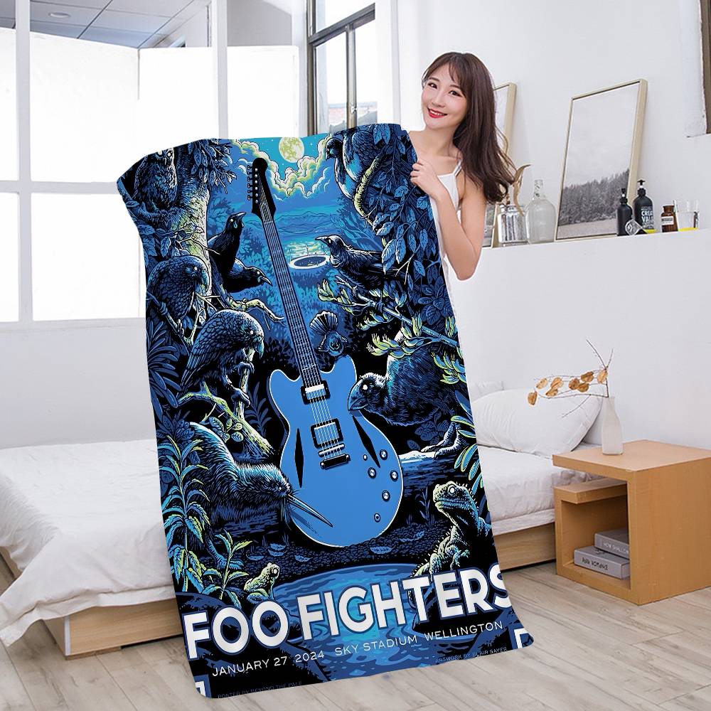 F-Foo F-Fighters Comic Bath Towel Microfiber Soft Water Absorbing Breathable For Girl Kids Decorative Cartoon Beach Towel W30*H60(CM)
F-Foo F-Fighters Comic Bath Towel Microfiber Soft Water Absorbing Breathable For Girl Kids Decorative Cartoon Beach Towel W30*H60(CM)