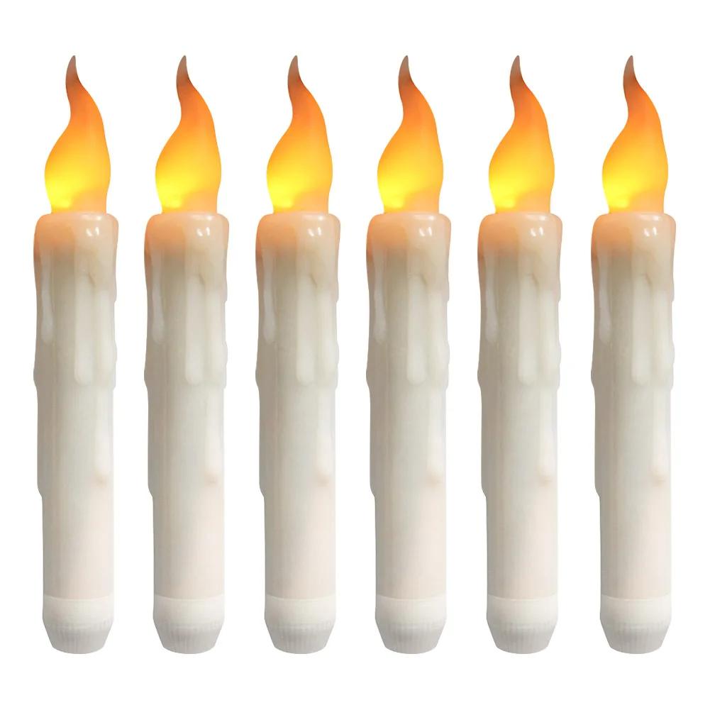 Набор из 12/24 светодиодных конических свечей на батарейках, мерцающий свет, беспламенные поддельные свечи для рождественской домашней церковной вечеринки, свадьбы
Набор из 12/24 светодиодных конических свечей на батарейках, мерцающий свет, беспламенные поддельные свечи для рождественской домашней церковной вечеринки, свадьбы