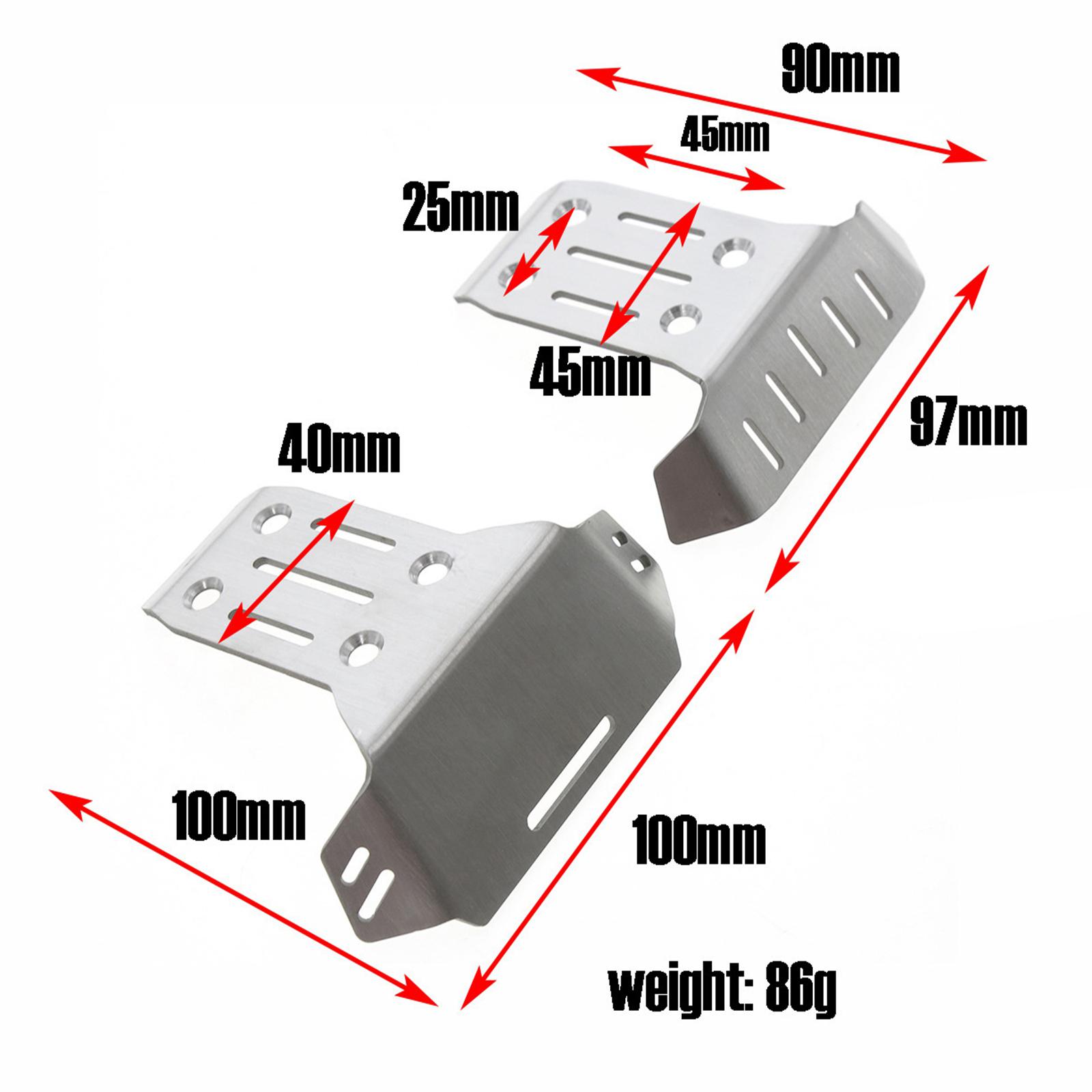 Stainless Steel Front And Rear Chassis Armor Protector Replacement for Sledge 1Celsius8 Remote Control Car Upgrades Parts
Stainless Steel Front And Rear Chassis Armor Protector Replacement for Sledge 1Celsius8 Remote Control Car Upgrades Parts