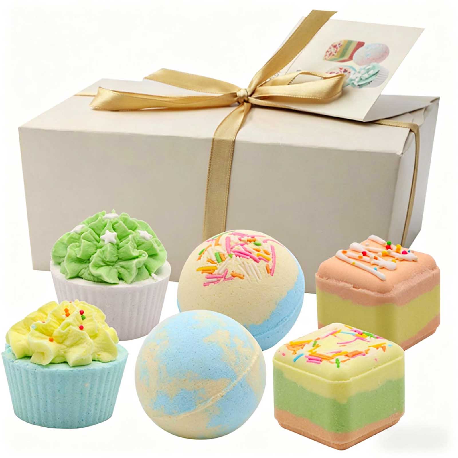 Dessert Themed Bomb Gift Set, 6-Piece Cupcake & Cake Shaped Fizzies With , Moisturizing Bombs For Women & Kids One Size
Dessert Themed Bomb Gift Set, 6-Piece Cupcake & Cake Shaped Fizzies With , Moisturizing Bombs For Women & Kids One Size