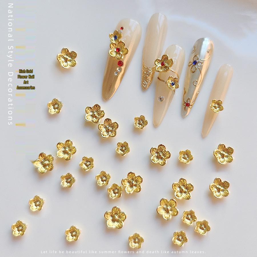 Golden Camellia Mixed 3D Five-Petal Flower Nail Rhinestone Alloy Embellishments 6mm - 10 pieces
Golden Camellia Mixed 3D Five-Petal Flower Nail Rhinestone Alloy Embellishments 6mm - 10 pieces