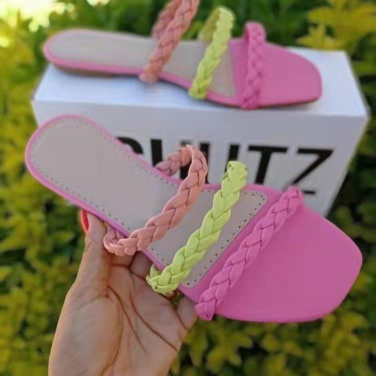 Новые шлепанцы для пляжа с квадратным носком и плоской подошвой, простого цвета, женские сандалии 41 розовый
Новые шлепанцы для пляжа с квадратным носком и плоской подошвой, простого цвета, женские сандалии 41 розовый