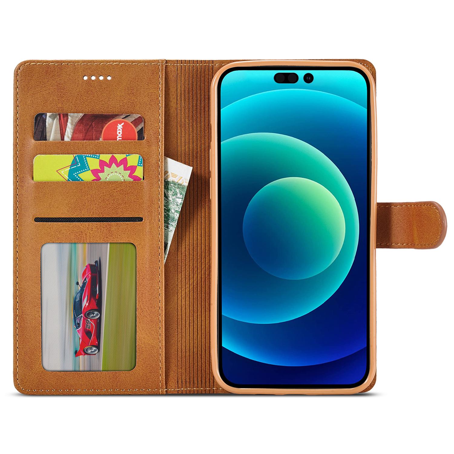 LC.IMEEKE For iPhone 15 Drop Resistant Wallet Case PU Leather Calf Texture Stand Flip Cover Brown
LC.IMEEKE For iPhone 15 Drop Resistant Wallet Case PU Leather Calf Texture Stand Flip Cover Brown