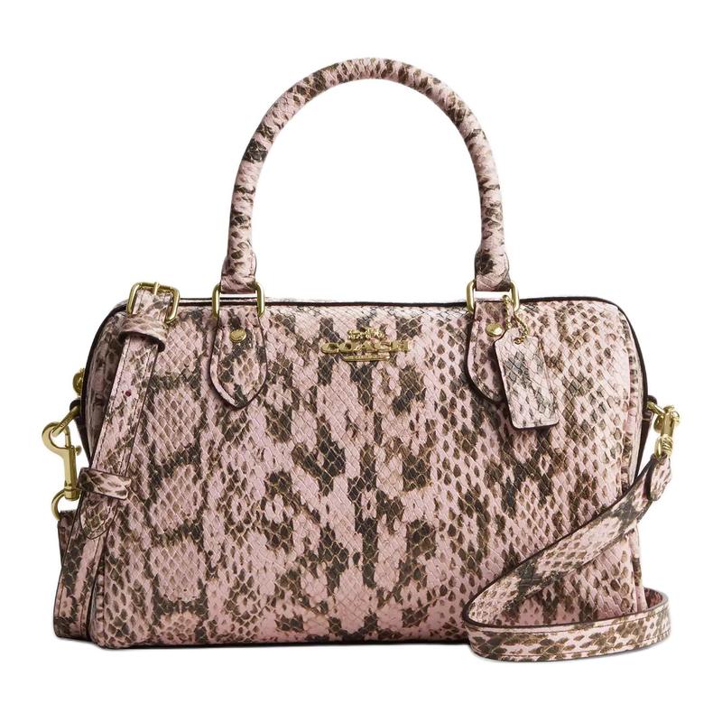 COACH Rowan 25 Brand Logo Snake Leather Handbag Medium Women s Pink рожевий
COACH Rowan 25 Brand Logo Snake Leather Handbag Medium Women s Pink рожевий