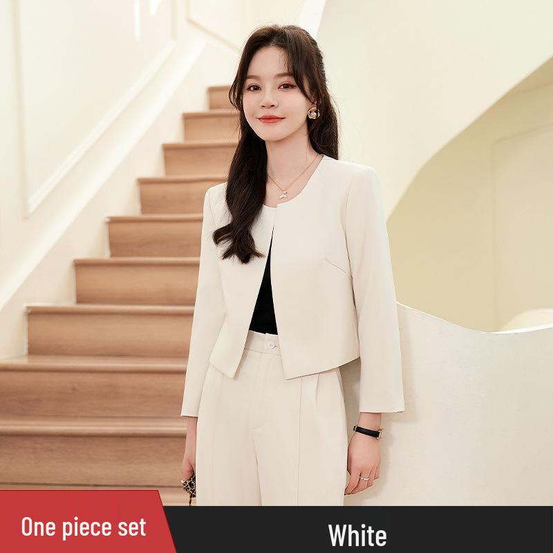 Женский черный блейзер без воротника - Весенний миниатюрный профессиональный стиль M
Женский черный блейзер без воротника - Весенний миниатюрный профессиональный стиль M