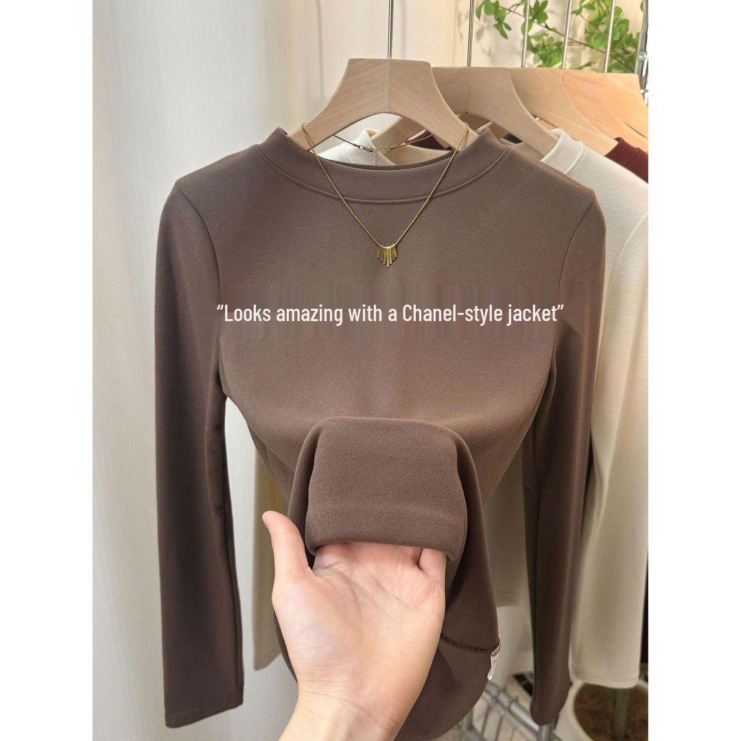 Women s Double-Sided Velvet Base Layer Shirt - Stylish, Versatile, Slimming, Warm, Thick, Round Neck X-Large (115-125 lbs) колір темно кави
Women s Double-Sided Velvet Base Layer Shirt - Stylish, Versatile, Slimming, Warm, Thick, Round Neck X-Large (115-125 lbs) колір темно кави