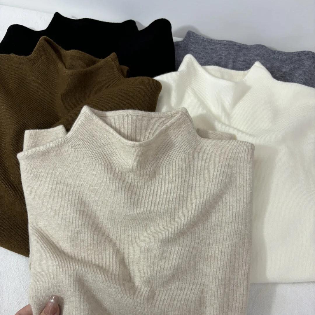 Женский свитер с полувысоким воротом, универсальный повседневный свитер с длинными рукавами, топ из трикотажного свитера на осень и зиму XL хаки
Женский свитер с полувысоким воротом, универсальный повседневный свитер с длинными рукавами, топ из трикотажного свитера на осень и зиму XL хаки