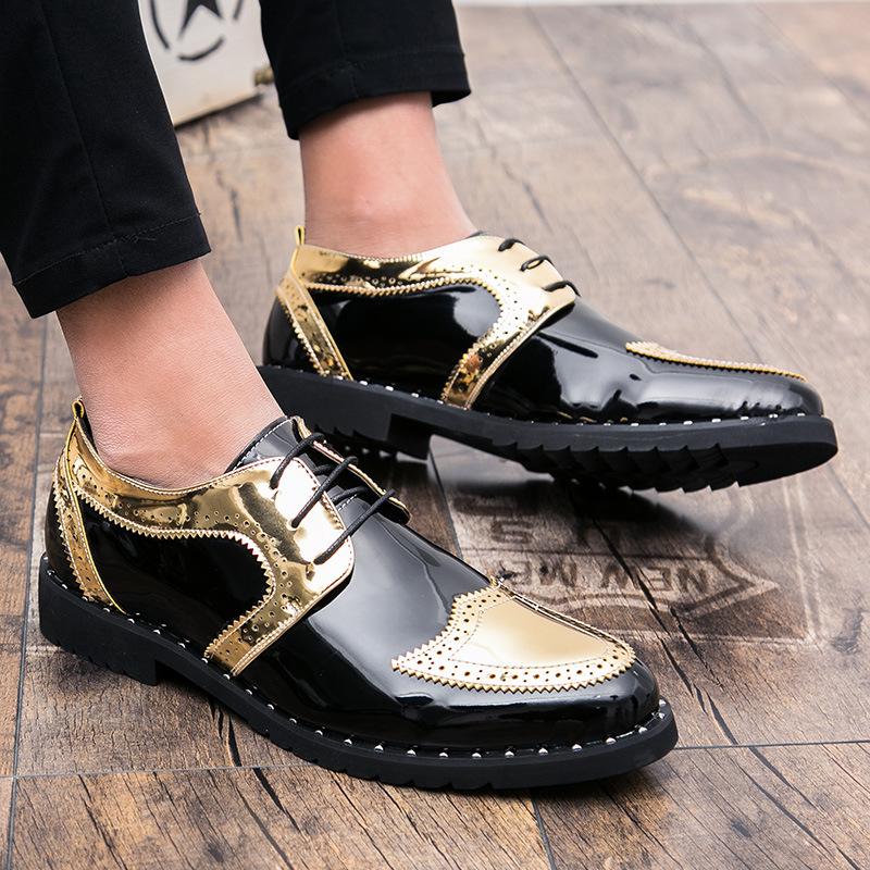 Men s shoes large size four seasons new casual leather shoes fashion British style business dress leather shoes glossy small leather shoes 38
Men s shoes large size four seasons new casual leather shoes fashion British style business dress leather shoes glossy small leather shoes 38