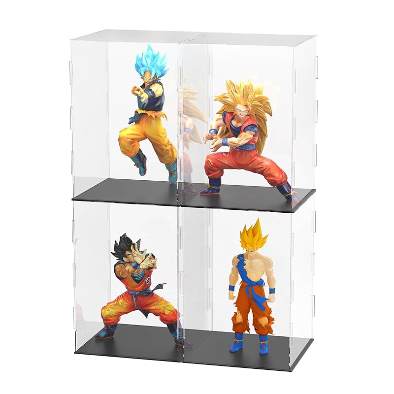 BriSunshine figure case set of 4 acrylic case transparent collection case Easy to assemble display case For figure storage acrylic box pedestal black
BriSunshine figure case set of 4 acrylic case transparent collection case Easy to assemble display case For figure storage acrylic box pedestal black