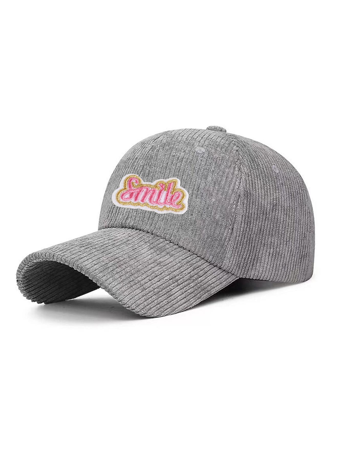 1 PC Letter Smile Corduroy Baseball Cap - Unisex Plain Solid Color Fall Winter Hat with Sun UV Protection, Adjustable Casual Tr One Size серый
1 PC Letter Smile Corduroy Baseball Cap - Unisex Plain Solid Color Fall Winter Hat with Sun UV Protection, Adjustable Casual Tr One Size серый