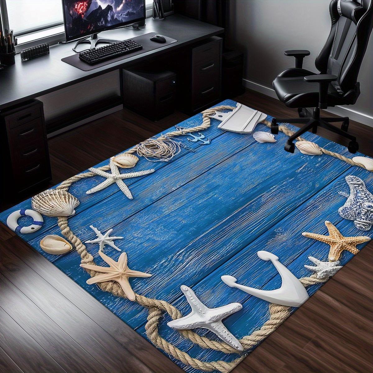 1Pcs Anti Fatigue Kitchen Rugs, Blue Shells Print Waterproof Non-Slip Thick Cushioned Kitchen Mat Heavy Duty Comfort Standing Mat for Kitchen 40*60cm
1Pcs Anti Fatigue Kitchen Rugs, Blue Shells Print Waterproof Non-Slip Thick Cushioned Kitchen Mat Heavy Duty Comfort Standing Mat for Kitchen 40*60cm
