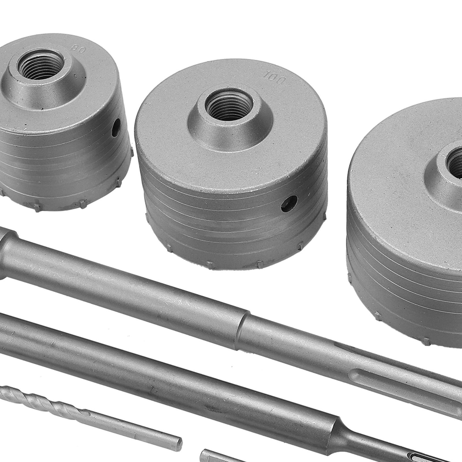 Concrete Hole Saw Kits Hard Alloy Steel Drilling Tools for Bricks Pipeline Opening
Concrete Hole Saw Kits Hard Alloy Steel Drilling Tools for Bricks Pipeline Opening