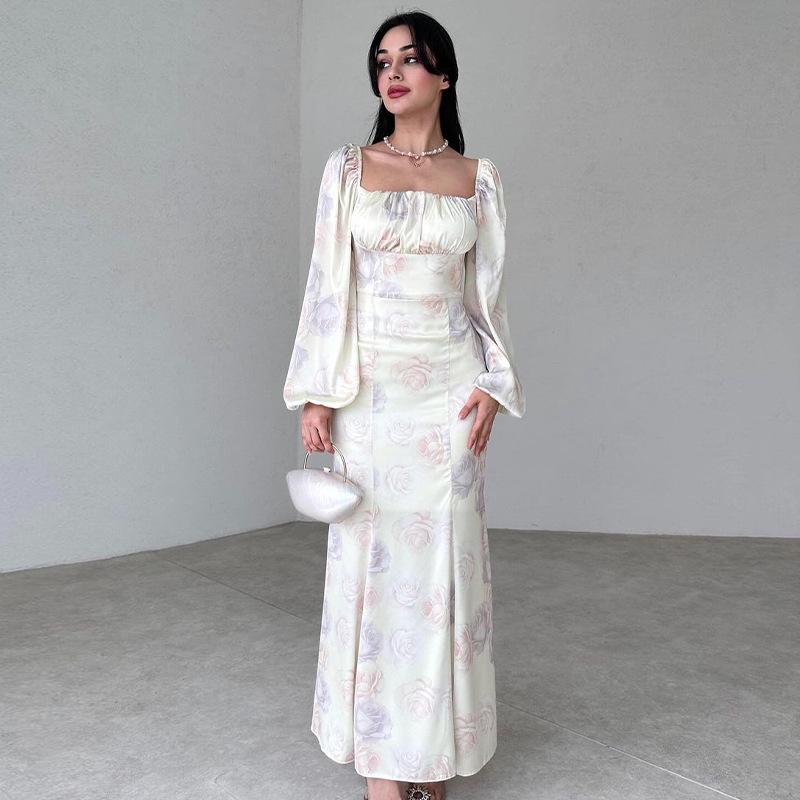 Осеннее женское платье для чаепития с квадратным вырезом и модным принтом 2XL белый
Осеннее женское платье для чаепития с квадратным вырезом и модным принтом 2XL белый