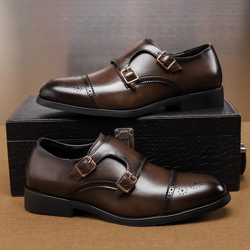 Large size new casual leather shoes fashionable men s business dress shoes trend Brock engraved leather shoes 38
Large size new casual leather shoes fashionable men s business dress shoes trend Brock engraved leather shoes 38