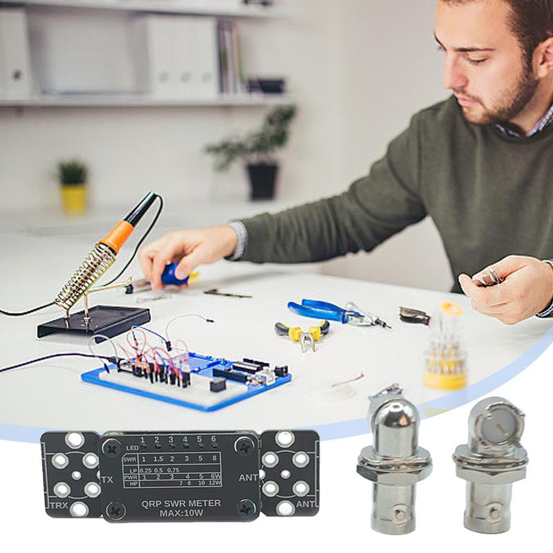 Mini Power SWR Meter 3-30MHz HF Short Wave Standing Wave Meter 12W Stand Wave Meter Shortwave HF PWR Power Tester for HAM Radio
Mini Power SWR Meter 3-30MHz HF Short Wave Standing Wave Meter 12W Stand Wave Meter Shortwave HF PWR Power Tester for HAM Radio