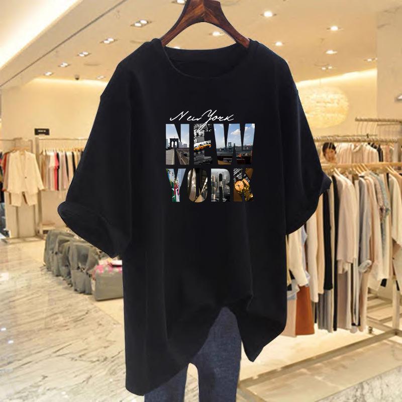 Женская летняя футболка свободного кроя большого размера в корейском стиле с принтом букв Medium
Женская летняя футболка свободного кроя большого размера в корейском стиле с принтом букв Medium