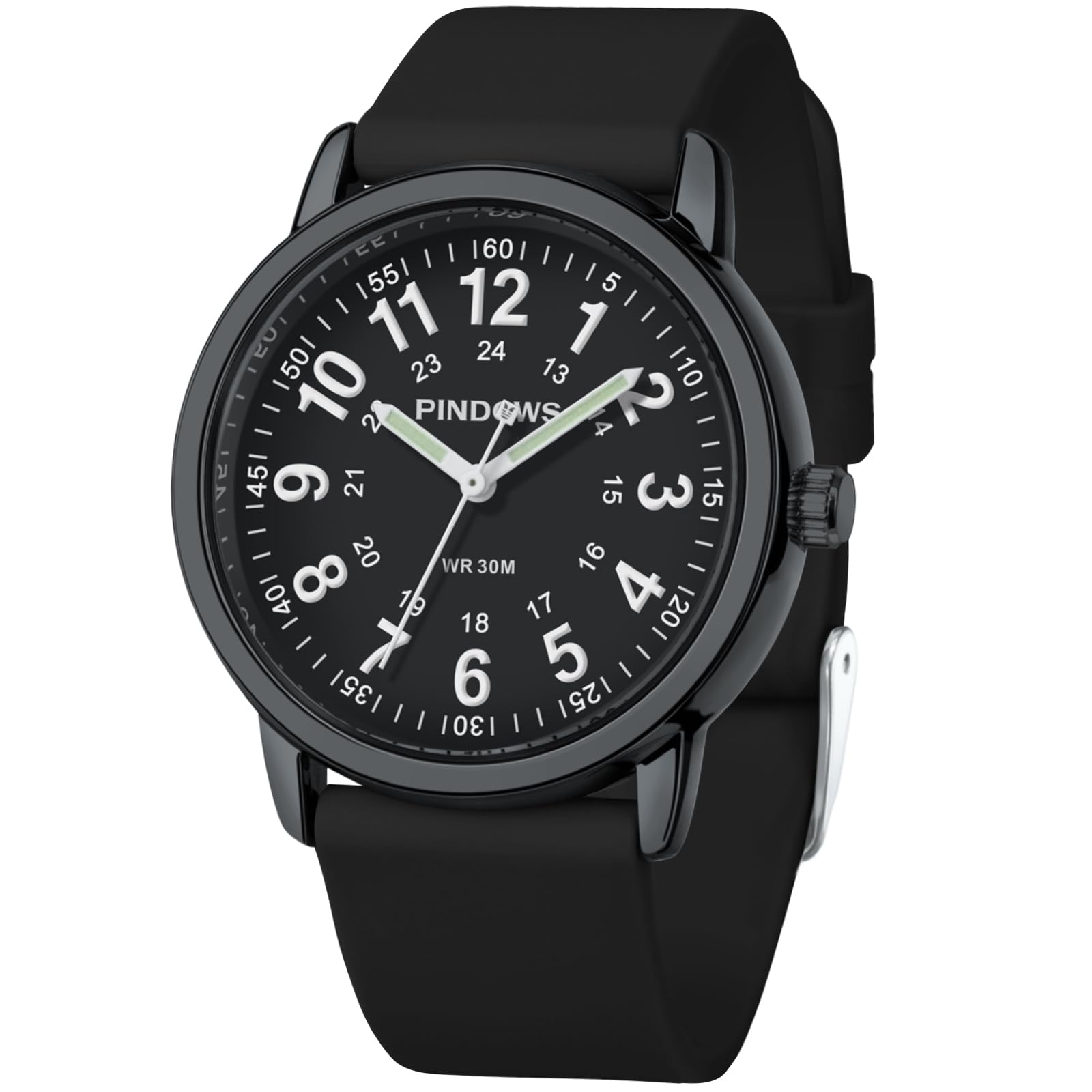 PINDOWS Unisex Analog Quartz Watch for 30m Water Military Time Luminous Dial for High Visibility Ladies Watch, Ladies Students, Resistant, Display,
PINDOWS Unisex Analog Quartz Watch for 30m Water Military Time Luminous Dial for High Visibility Ladies Watch, Ladies Students, Resistant, Display,