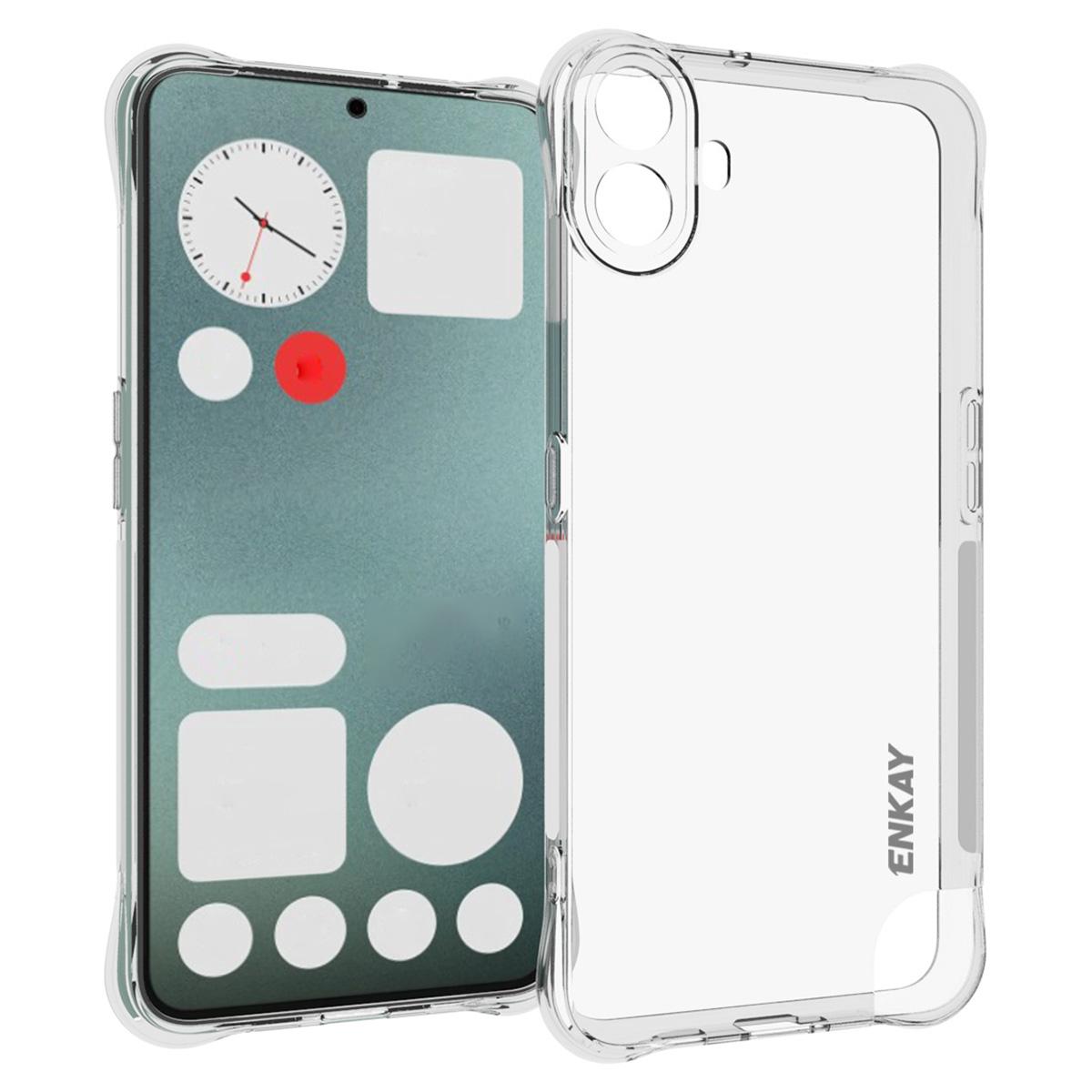 ENKAY HAT PRINCE For Nothing CMF Phone 1 Clear Case TPU Phone Cover Corner Airbag Fall Protection A
ENKAY HAT PRINCE For Nothing CMF Phone 1 Clear Case TPU Phone Cover Corner Airbag Fall Protection A