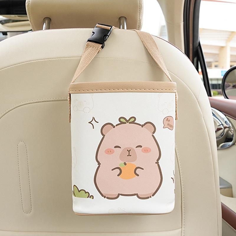 Car trash can, cute capybara, practical storage box in the car, leather, dirt-resistant car storage bag
Car trash can, cute capybara, practical storage box in the car, leather, dirt-resistant car storage bag