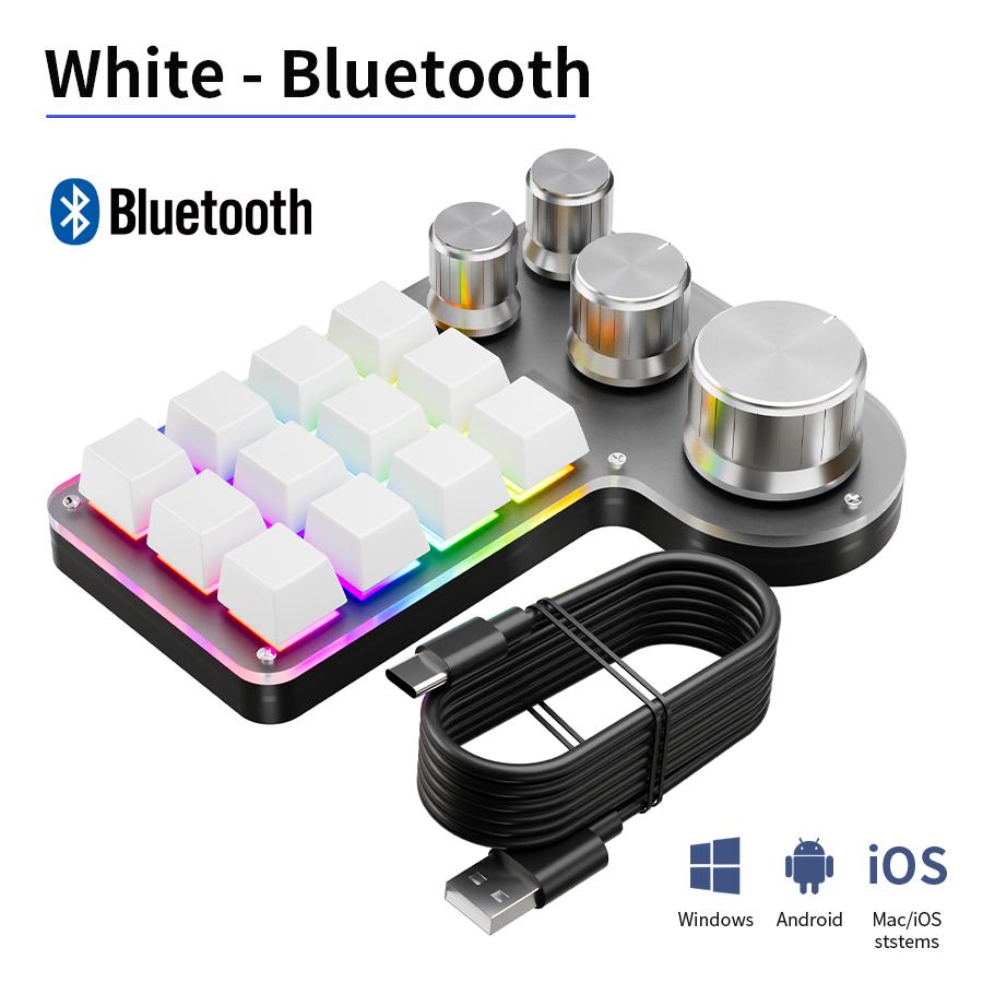 Программируемая пользовательская макро-клавиатура Bluetooth проводная RGB 12 клавиш 4 регулятора Клавиатуры для игр Клавиатура Механическая с возможностью горячей замены Макропад
Программируемая пользовательская макро-клавиатура Bluetooth проводная RGB 12 клавиш 4 регулятора Клавиатуры для игр Клавиатура Механическая с возможностью горячей замены Макропад