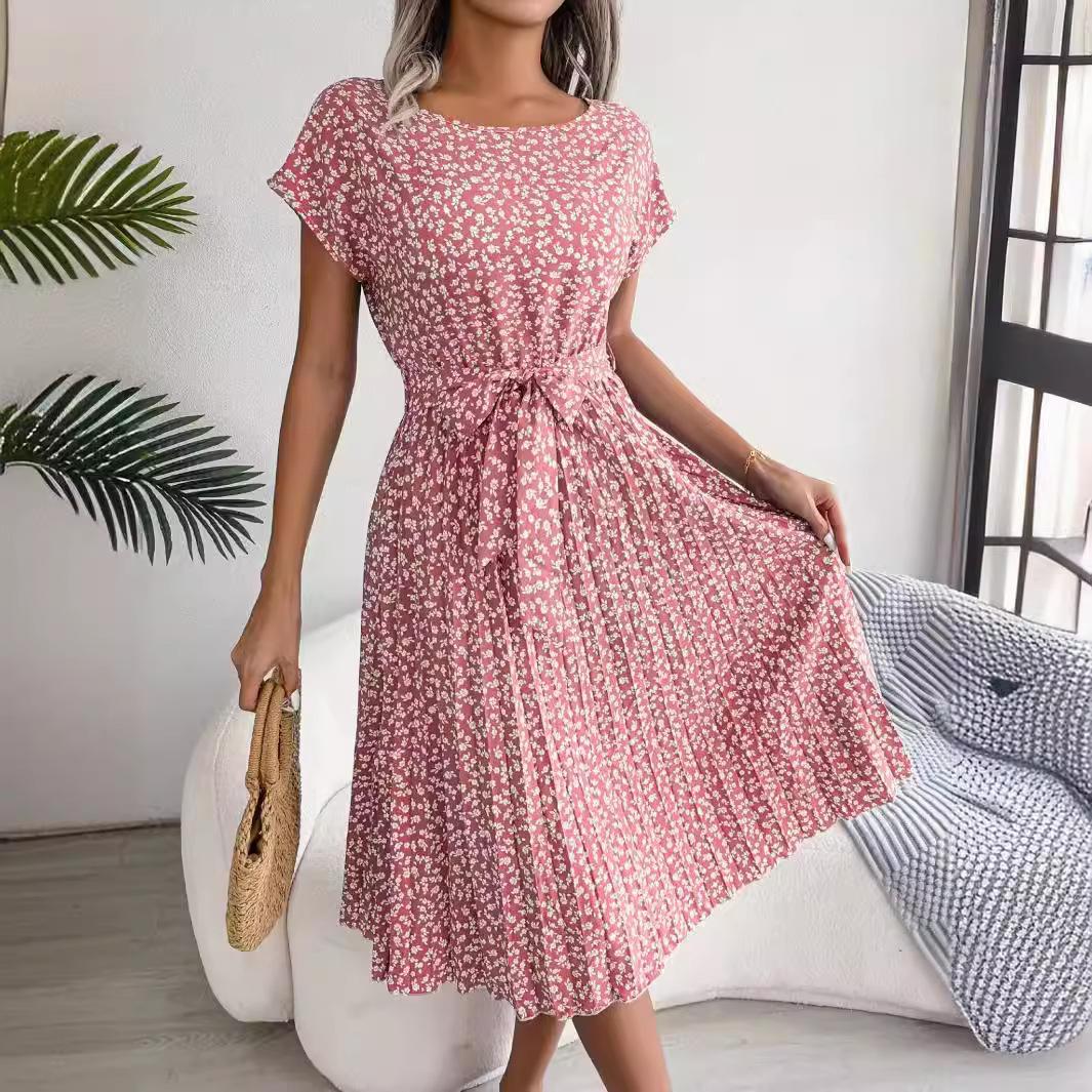 GMXIA Весна Лето Повседневное Платье с Коротким Рукавом и Цветочным Принтом, Плиссированная Юбка XXL розовый
GMXIA Весна Лето Повседневное Платье с Коротким Рукавом и Цветочным Принтом, Плиссированная Юбка XXL розовый