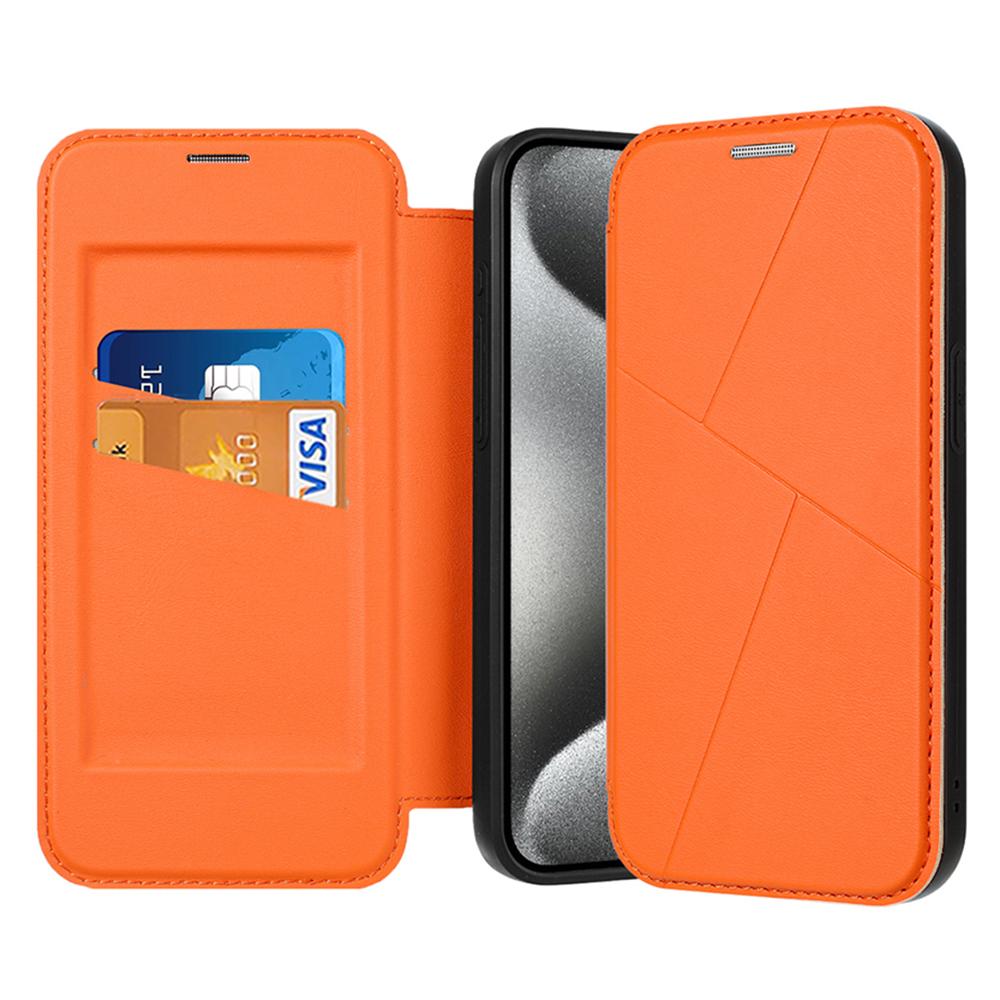 For iPhone 15 Pro Max Case Magnetic Closure Card Slot Leather Flip Phone Cover Orange
For iPhone 15 Pro Max Case Magnetic Closure Card Slot Leather Flip Phone Cover Orange