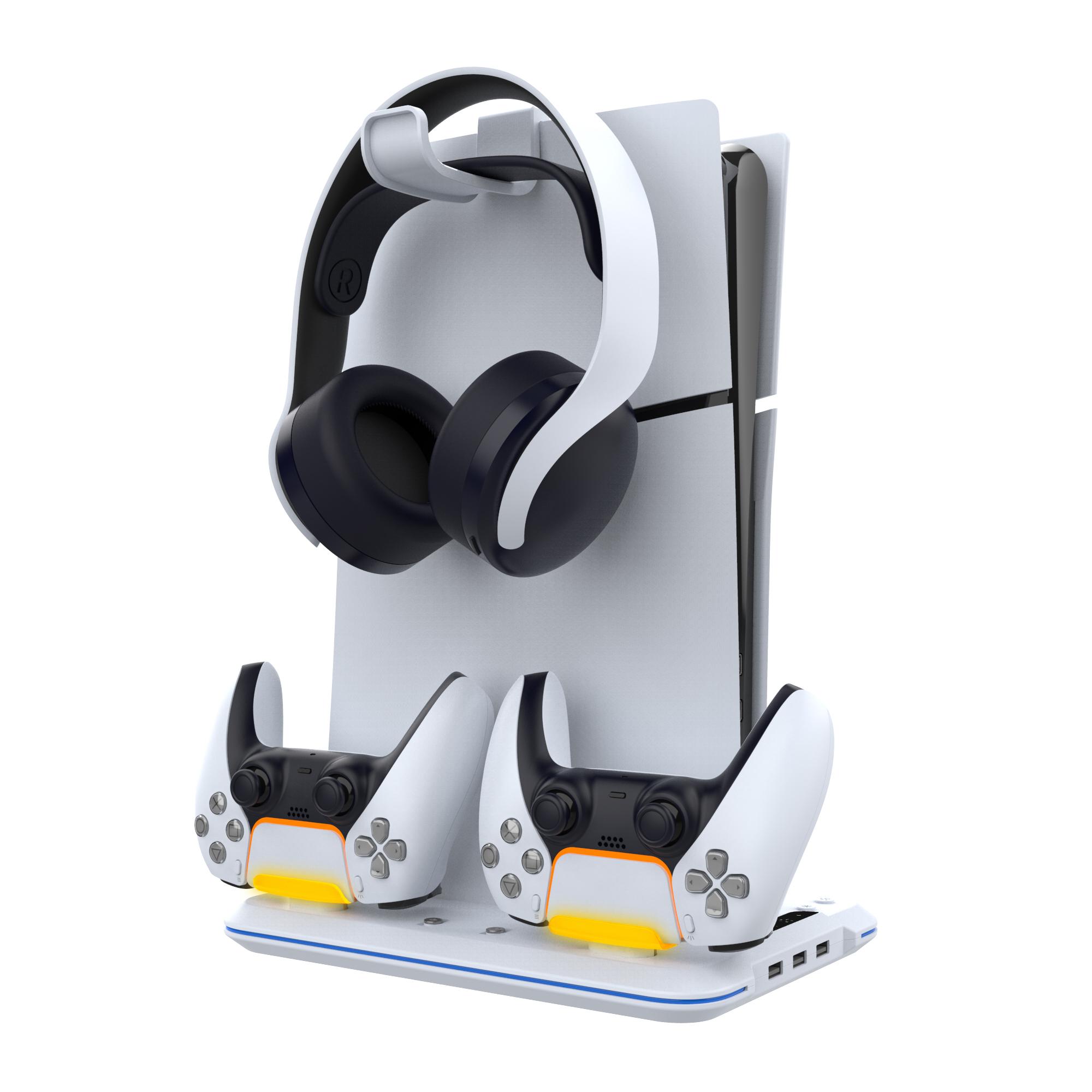 IPEGA PG-P5S020W для Sony PS5 Slim ігрової консолі охолодження база подвійний контролер зарядний пристрій для навушників тримач
IPEGA PG-P5S020W для Sony PS5 Slim ігрової консолі охолодження база подвійний контролер зарядний пристрій для навушників тримач