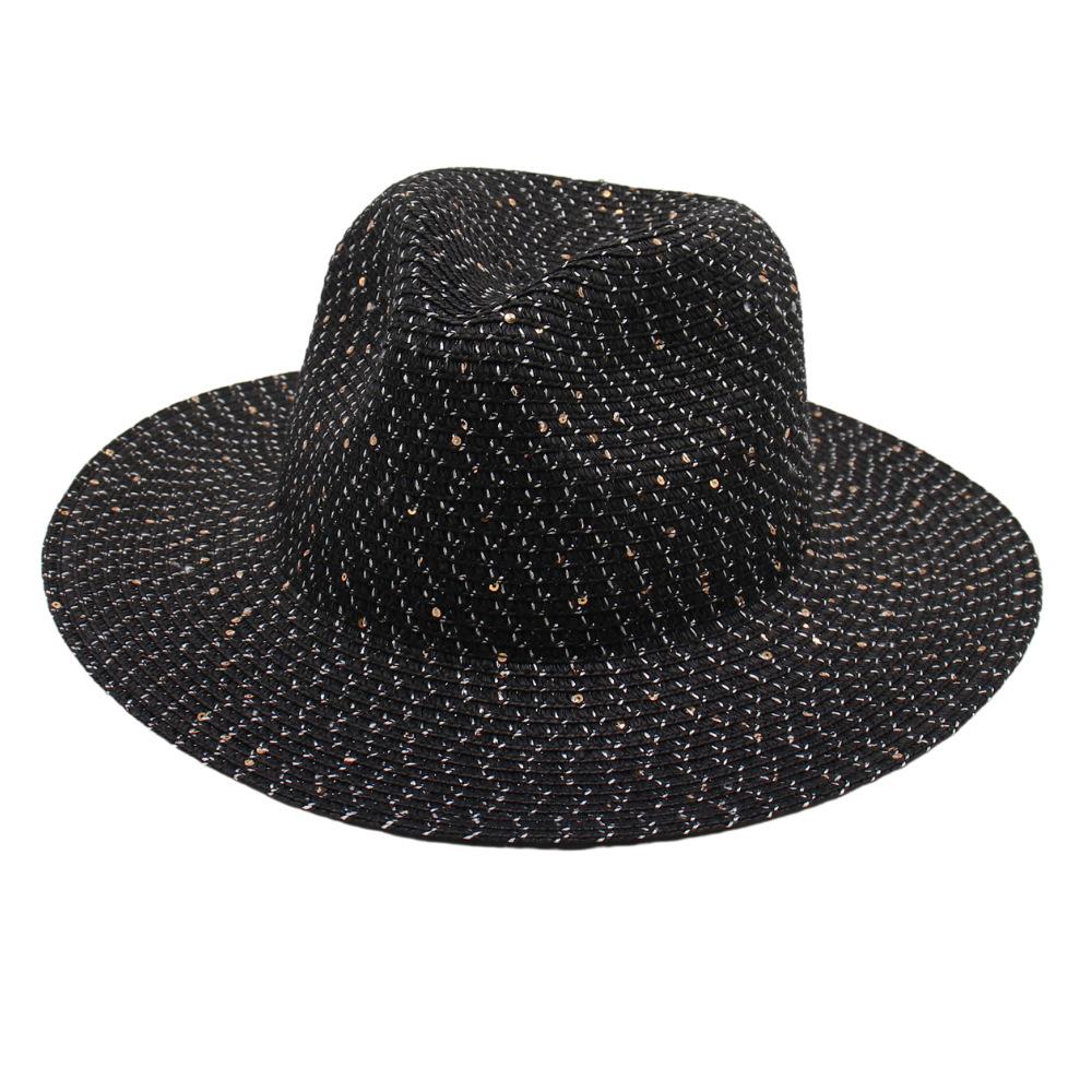 Spring And Summer Straw Hat Sequined Beach Hat Women S Sun Protection Visor Seaside Vacation Jazz Hat Men S Temperament One size fits all чорний
Spring And Summer Straw Hat Sequined Beach Hat Women S Sun Protection Visor Seaside Vacation Jazz Hat Men S Temperament One size fits all чорний