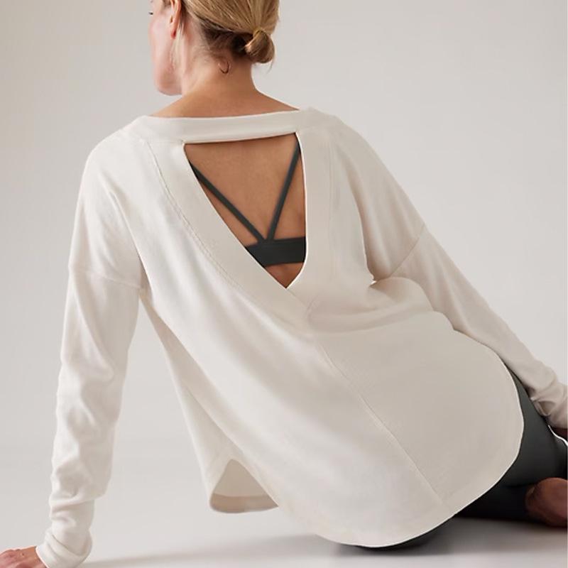 Women s Backless Hollow-Out Long Sleeve Yoga Top - Autumn/Winter Casual Fitness Sweatshirt Small brick червоний колір
Women s Backless Hollow-Out Long Sleeve Yoga Top - Autumn/Winter Casual Fitness Sweatshirt Small brick червоний колір