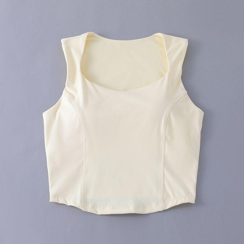 Летние топы без рукавов для тренировок по пилатесу с эффектом «нюд» и поддержкой, спортивный бюстгальтер пуш-ап, жилет для йоги для женщин Milk yellow M
Летние топы без рукавов для тренировок по пилатесу с эффектом «нюд» и поддержкой, спортивный бюстгальтер пуш-ап, жилет для йоги для женщин Milk yellow M