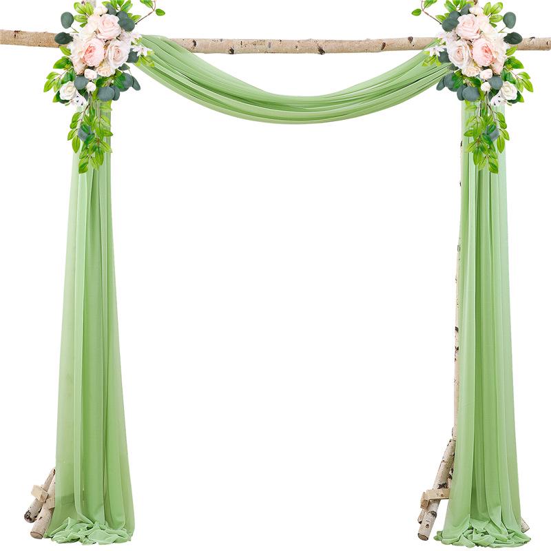 Forest Style Wedding Arch Decoration: Outdoor Lawn Chiffon Gauze Curtains 20x250cm (2 ribbons)
Forest Style Wedding Arch Decoration: Outdoor Lawn Chiffon Gauze Curtains 20x250cm (2 ribbons)