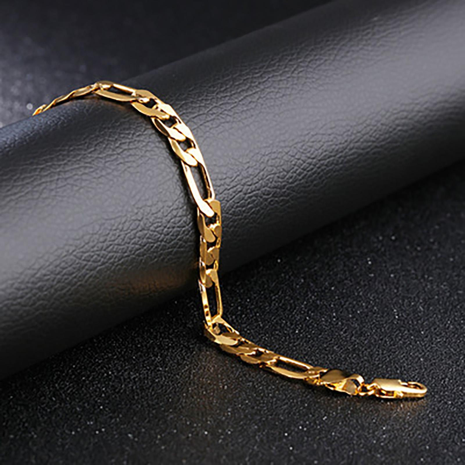 Мужской золотой браслет, модный, прочный, покрытый медью браслет из нержавеющей стали 18 карат, золотая цепочка
Мужской золотой браслет, модный, прочный, покрытый медью браслет из нержавеющей стали 18 карат, золотая цепочка