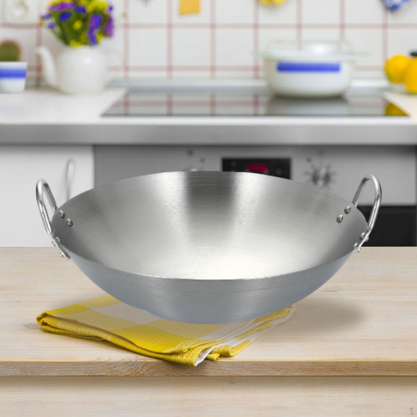 Вок из нержавеющей стали с ручками для приготовления и жарки Diameter 28cm
Вок из нержавеющей стали с ручками для приготовления и жарки Diameter 28cm