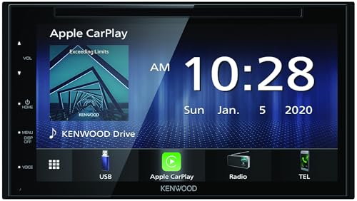 Kenwood DDX5020SR 7-inch Display Audio with Steering Wheel Controls, DVD/CD/USB/Bluetooth/Apple CarPlay/Android Auto Compatible, Smartphone Connectivi
Kenwood DDX5020SR 7-inch Display Audio with Steering Wheel Controls, DVD/CD/USB/Bluetooth/Apple CarPlay/Android Auto Compatible, Smartphone Connectivi