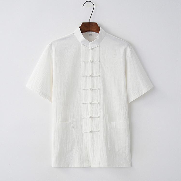 Мужской летний костюм Тан с коротким рукавом - Стиль с застежками-лягушками для мужчин среднего и пожилого возраста 3XL белый
Мужской летний костюм Тан с коротким рукавом - Стиль с застежками-лягушками для мужчин среднего и пожилого возраста 3XL белый