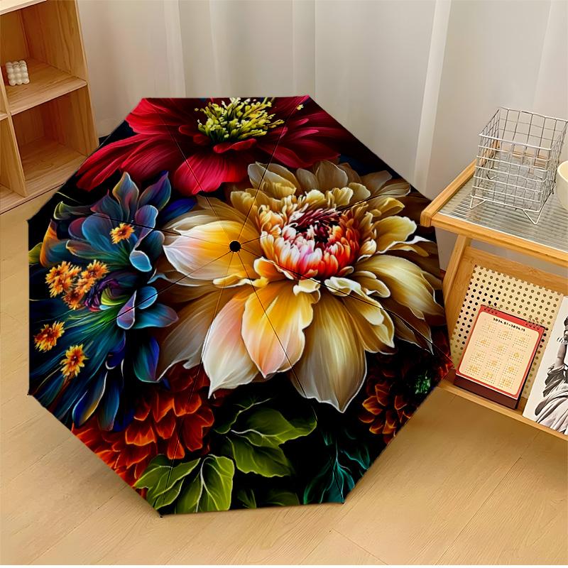 Flowers (4) Theme Automatic Umbrella Compact 8-Rib Design Sturdy Construction Durable Umbrella Stylish Accessory
Flowers (4) Theme Automatic Umbrella Compact 8-Rib Design Sturdy Construction Durable Umbrella Stylish Accessory