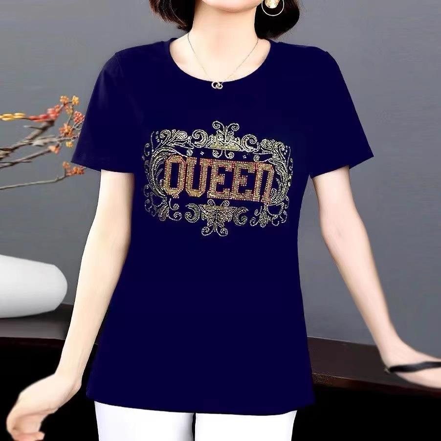 Design Sense Hot Diamond Short Sleeve T-Shirt Women s Summer 2025 New Large Size Age Reduction Skinny Versatile Top Shirt 4XL Темно-синій
Design Sense Hot Diamond Short Sleeve T-Shirt Women s Summer 2025 New Large Size Age Reduction Skinny Versatile Top Shirt 4XL Темно-синій