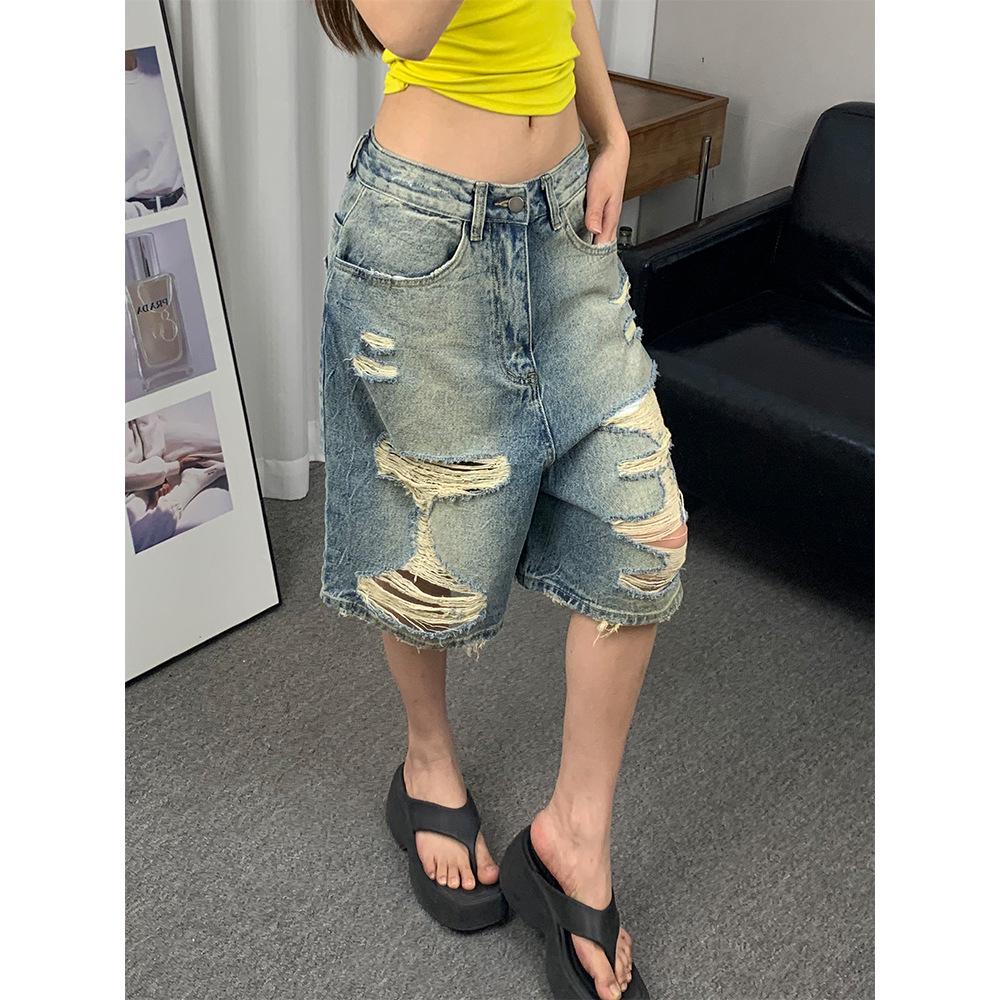 3L Women s American Vintage Frayed Ripped Jeans - Casual Mid-Length Versatile Pants (hc1209) Large синий
3L Women s American Vintage Frayed Ripped Jeans - Casual Mid-Length Versatile Pants (hc1209) Large синий