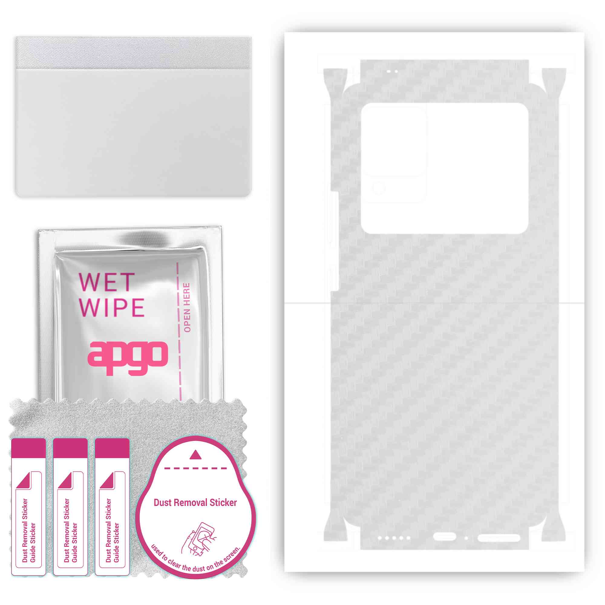 apgo Protective Skin Sticker for the back+sides compatible with Vivo X80, Full Wrap Film, Foil, Vinyl - Pattern Transparent Carbon
apgo Protective Skin Sticker for the back+sides compatible with Vivo X80, Full Wrap Film, Foil, Vinyl - Pattern Transparent Carbon