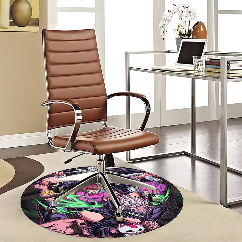 1pc Anime Cartoon Design Round Carpet - Office Chair Mat with Komiya, Tsuyu, Midoriya, Non-Slip Rug Suitable for Home Decor 80cm
1pc Anime Cartoon Design Round Carpet - Office Chair Mat with Komiya, Tsuyu, Midoriya, Non-Slip Rug Suitable for Home Decor 80cm