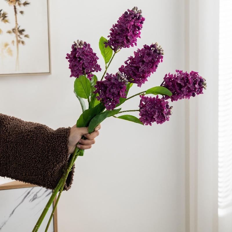 3pcs Soft Glue Flowers Simulation Early Lilac Plant Bedroom Decoration Fake Flower Artificial 2-Fork Lilacs Hall Decorative
3pcs Soft Glue Flowers Simulation Early Lilac Plant Bedroom Decoration Fake Flower Artificial 2-Fork Lilacs Hall Decorative