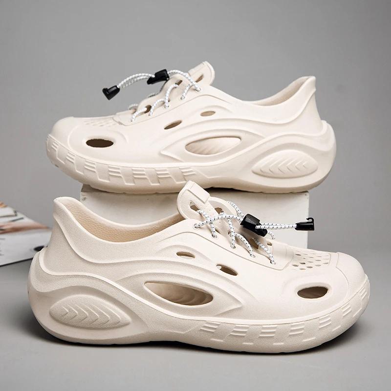 Heeled slippers summer wear non-slip new beach sandals men s thick-sole non-slip treading couple hole shoes 45 хакі
Heeled slippers summer wear non-slip new beach sandals men s thick-sole non-slip treading couple hole shoes 45 хакі