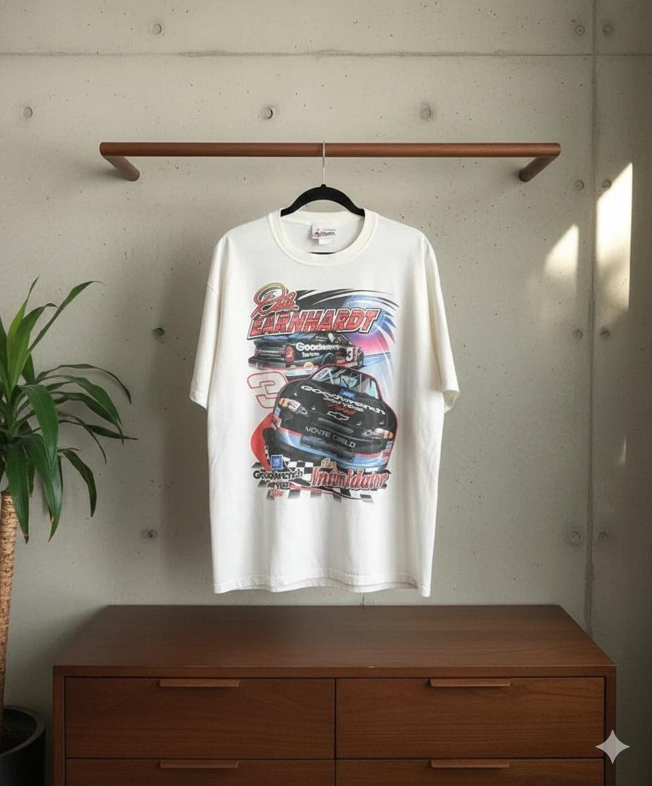 Dale Earnhardt #3 Goodwrench NASCAR Vintage Style Graphic T-Shirt White - T533 M
Dale Earnhardt #3 Goodwrench NASCAR Vintage Style Graphic T-Shirt White - T533 M