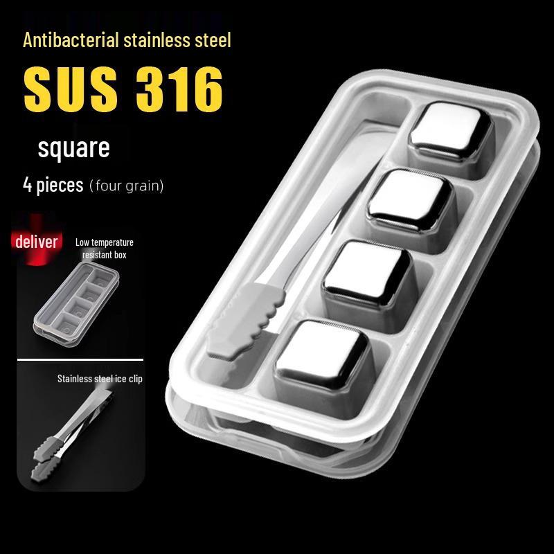 Кубики льда для виски из нержавеющей стали: 316 Пищевая сталь Ледяные шары и камни Silver - 1 Box/8 Pieces
Кубики льда для виски из нержавеющей стали: 316 Пищевая сталь Ледяные шары и камни Silver - 1 Box/8 Pieces