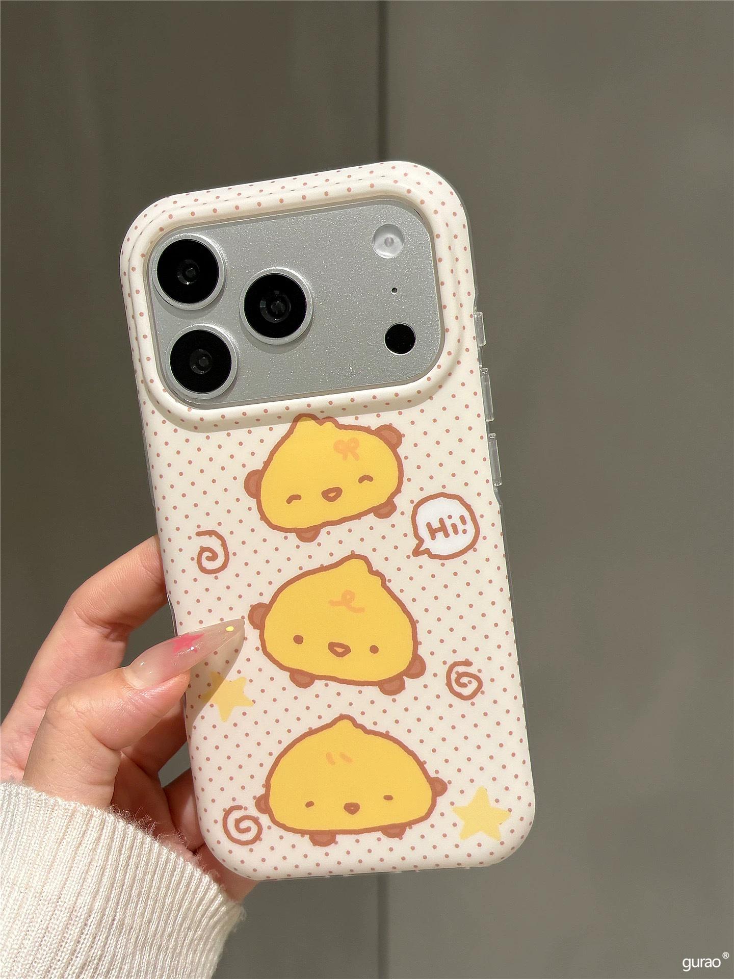 Polka Dot Chicks Cartoon Frosted iPhone Case for Apple 16/15/17 Pro Max iPhone 16 Pro Max
Polka Dot Chicks Cartoon Frosted iPhone Case for Apple 16/15/17 Pro Max iPhone 16 Pro Max